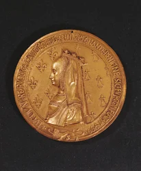 Médaille représentant Anne de Bretagne (1477-1514) Duchesse de Bretagne, 1498-1514
